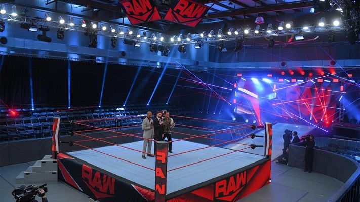 Raw was broadcasted from WWE Performance Center