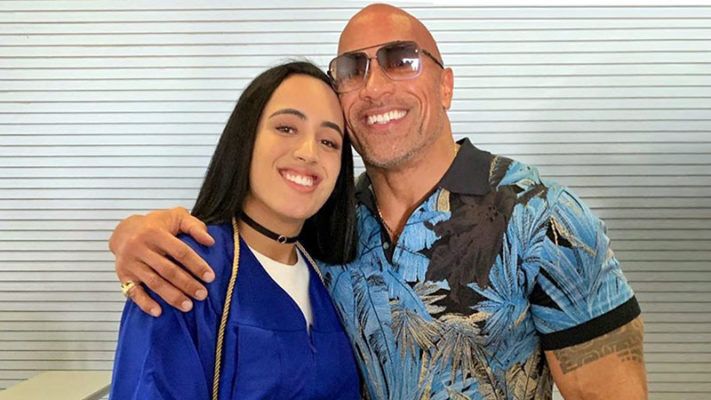The Rock and daughter Simone
