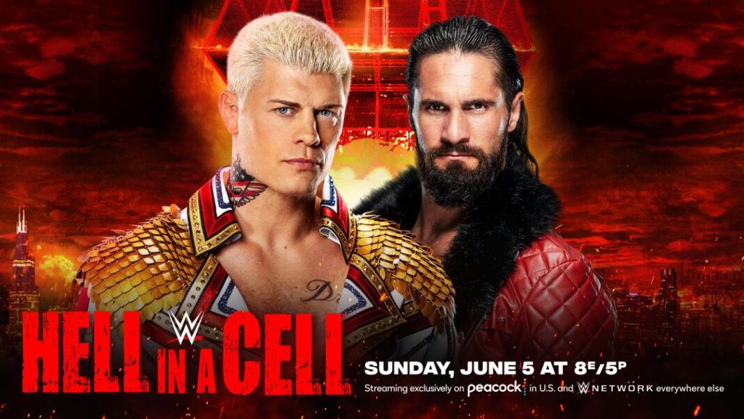 Cody Rhodes Seth Rollins WWE Hell In A Cell
