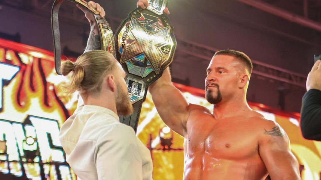 Bron Breakker was confronted by NXT UK champion Tyler Bate