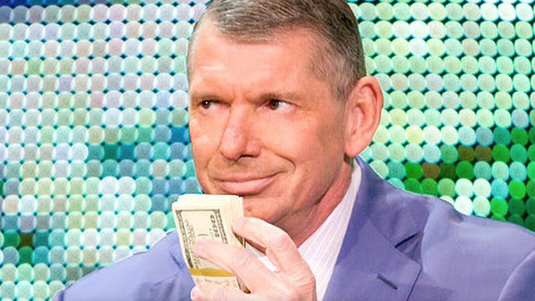 Vince McMahon with money
