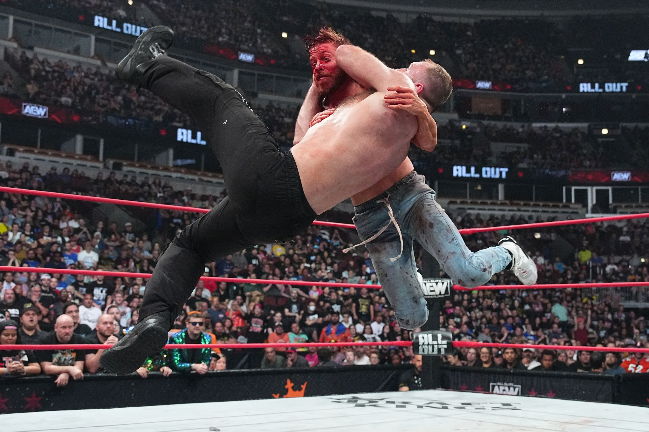 Photo Gallery: Jon Moxley Vs. Orange Cassidy At AEW All Out